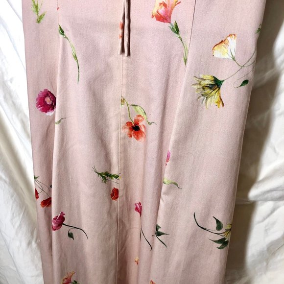 Pale Pink Bustier Top Floral Dress - Picture 4 of 4